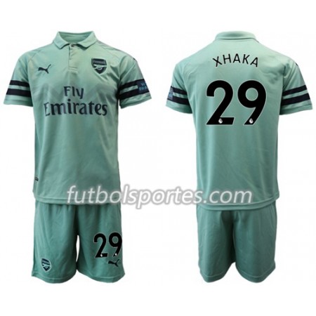 Camisetas Arsenal Xhaka 29 Niño Tercera Equipacion 2018/2019